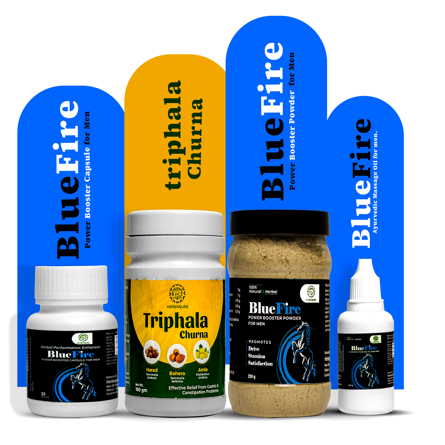 Maximize Vitality & Digestion: BLUE FIRE Combo Pack for Men