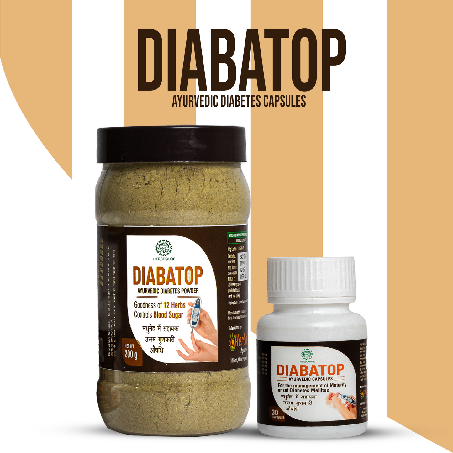 Diabatop Combo Pack - Ayurvedic Pack for Healthy Blood Sugar Levels