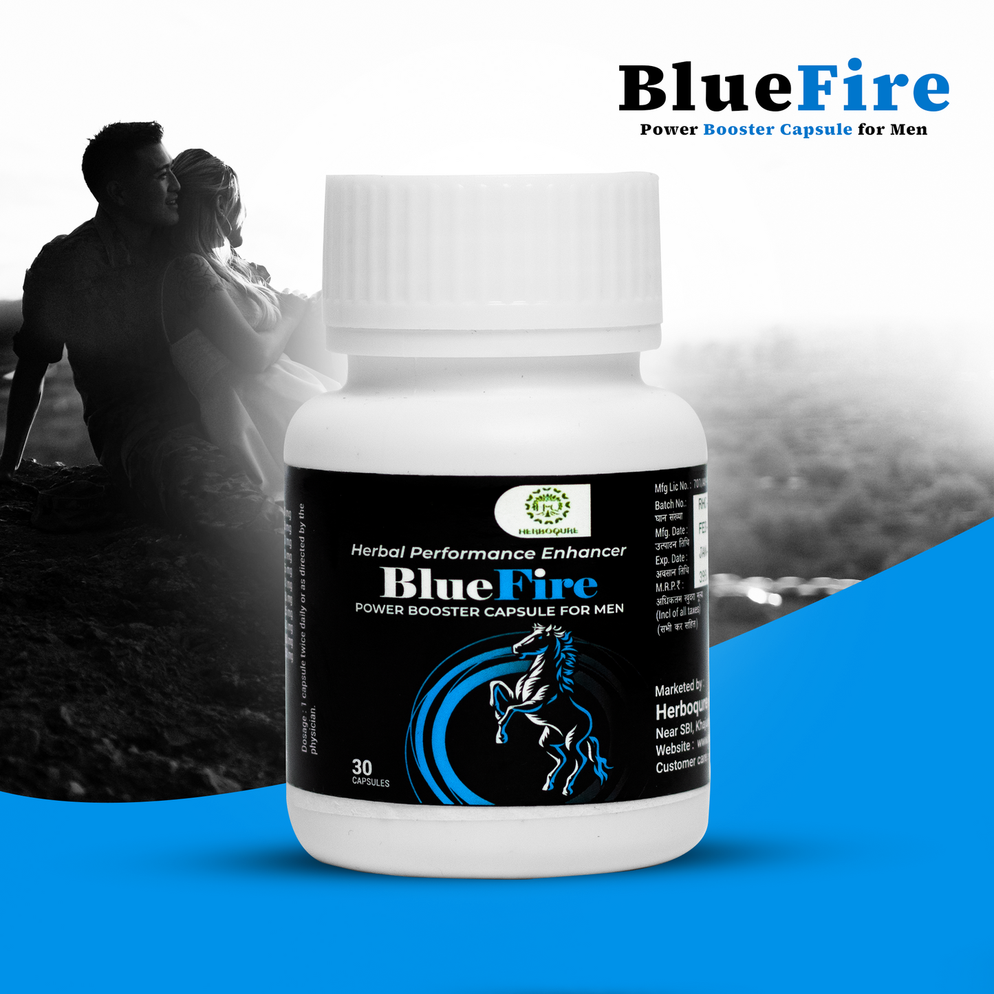 BLUE FIRE Power Booster Capsule for Men – Performance Enhancer